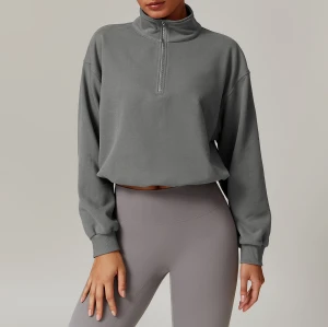 Custom Women Crop Jackets| High Quality Cotton Clothing Blank Tracksuit Manufacturer Cropped Jacket