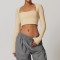 Custom Long Sleeve T Shirt | Factory Wholesale Tight Waist Slimming Sports Long Sleeve Yoga Women's