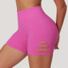 Custom Gym Yoga Shorts |High Quality High Waist Stretchy Women's Black Gym Yoga Shorts Fitness