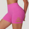 Custom Gym Yoga Shorts |High Quality High Waist Stretchy Women's Black Gym Yoga Shorts Fitness