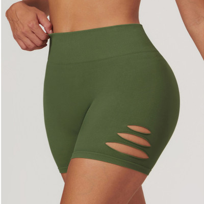 Custom Gym Yoga Shorts |High Quality High Waist Stretchy Women's Black Gym Yoga Shorts Fitness