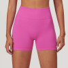 Custom Gym Yoga Shorts |High Quality High Waist Stretchy Women's Black Gym Yoga Shorts Fitness