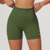 Custom Gym Yoga Shorts |High Quality High Waist Stretchy Women's Black Gym Yoga Shorts Fitness