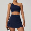 Custom female tennis wear |  Wholesale Custom Logo Short Active Wear Set For Women Tennis Wear