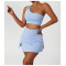 Custom female tennis wear |  Wholesale Custom Logo Short Active Wear Set For Women Tennis Wear