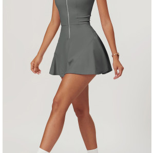 Custom One Piece Tennis Wear |  Custom Skirts Nylon Spandex One Piece Tennis Wear Sexy Lawn Tennis