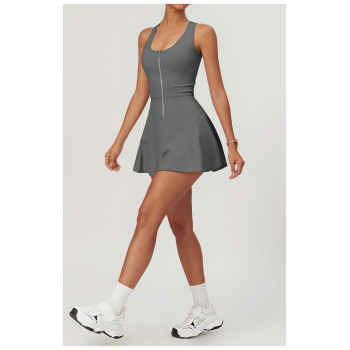 Custom One Piece Tennis Wear |  Custom Skirts Nylon Spandex One Piece Tennis Wear Sexy Lawn Tennis