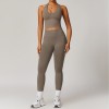 Custom Yoga Fitness Set | Custom Weight Printed Clothing Blank Yoga Leggings Women Yoga Set