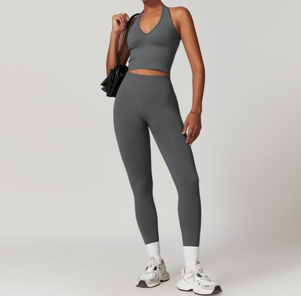 Custom Yoga Fitness Set | Custom Weight Printed Clothing Blank Yoga Leggings Women Yoga Set