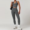 Custom Yoga Fitness Set | Custom Weight Printed Clothing Blank Yoga Leggings Women Yoga Set