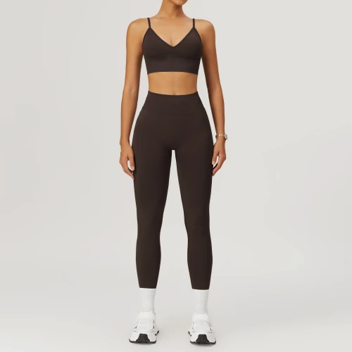 Custom Yoga Gym Legging  |Seamless Yoga Gym Set Back Bra High Waist Fitness Shorts Sportswear