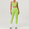 Custom Yoga Gym Legging  |Seamless Yoga Gym Set Back Bra High Waist Fitness Shorts Sportswear