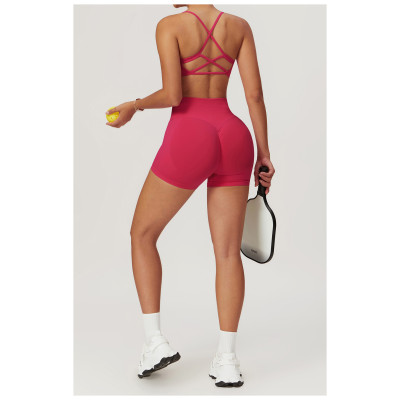 Custom yoga sport shorts  | Active Quick-Drying Seamless Backless Workout Short Legging Yoga Suit