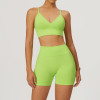 Custom yoga sport shorts  | Active Quick-Drying Seamless Backless Workout Short Legging Yoga Suit