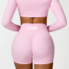 Custom Two Pieces Bra Sets |Custom Printing High Waist Speed Dry Women's Long-Sleeves