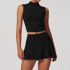 Custom 2 Piece Crop |Wholesale Women High Waist Tank Top Legging Set Sports Bra Crop Tops Skirt Set