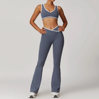 Custom Sports Bras Women | Custom Logo Cross High Waist Sports Suit  Tight Naked Yoga Suit Running