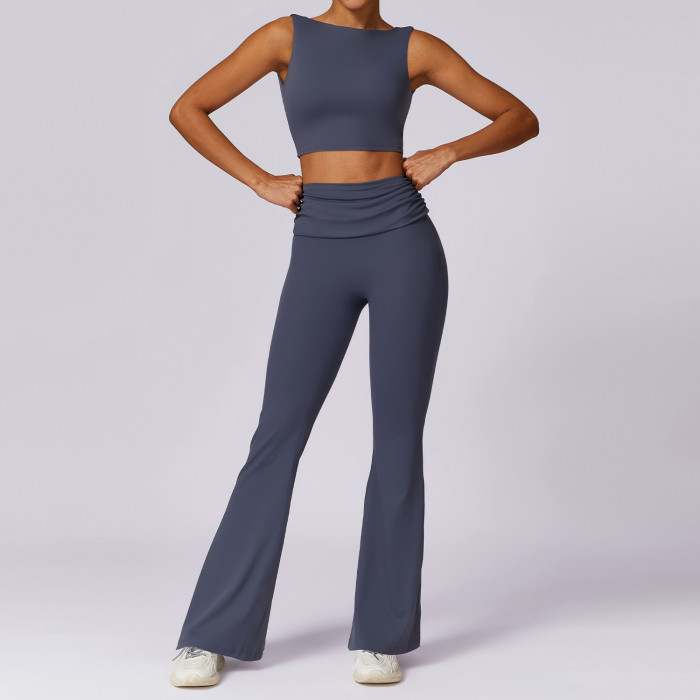 Custom High Quality Tank Top | Sleeveless Fitness Wear Trousers Tank TopGym Trousers For Women