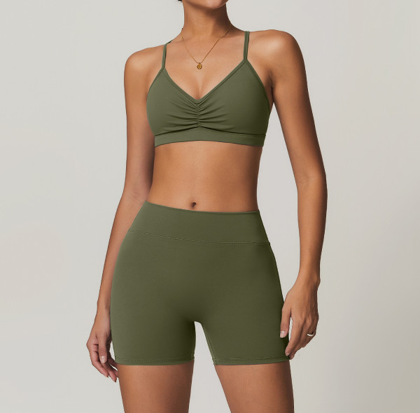 Custom  Yoga Biker Shorts | High Waist Workout Yoga Shorts Seamless Sexy Woman Fitness Sports Bra