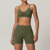 Custom  Yoga Biker Shorts | High Waist Workout Yoga Shorts Seamless Sexy Woman Fitness Sports Bra