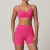 Custom  Yoga Biker Shorts | High Waist Workout Yoga Shorts Seamless Sexy Woman Fitness Sports Bra