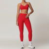 Customized Women's Leggings | Women's Fitness Running Yoga Wear Solid Color Yoga