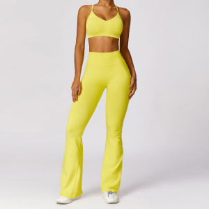 Custom women pants and bra | Fitness Yoga Wear Set Women Yoga Legging Sexy Girl Sexy Big Sport Bra