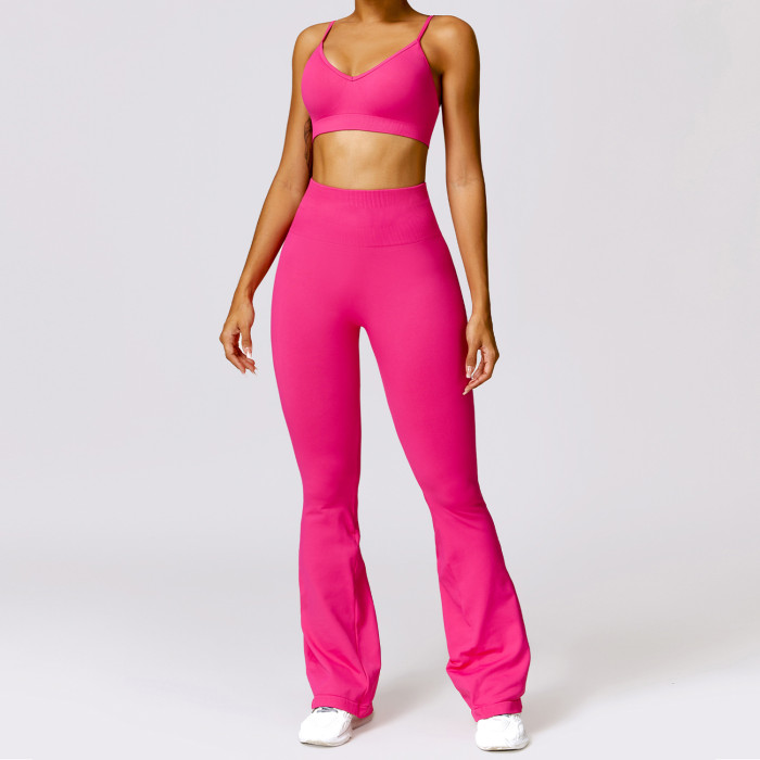 Custom women pants and bra | Fitness Yoga Wear Set Women Yoga Legging Sexy Girl Sexy Big Sport Bra