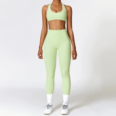 Custom Breathable Yoga Pants | Wholesale Custom Logo Yoga Pants Set Women Legging Yoga Fitness