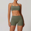 Custom Yoga Scrunch Shorts | Custom Private Label YogaWear Quick Dry Running Sports Bra Seamless