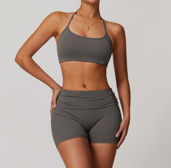 Custom Yoga Scrunch Shorts | Custom Private Label YogaWear Quick Dry Running Sports Bra Seamless