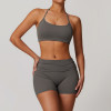 Custom Yoga Scrunch Shorts | Custom Private Label YogaWear Quick Dry Running Sports Bra Seamless