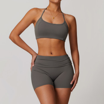 Custom Yoga Scrunch Shorts | Custom Private Label YogaWear Quick Dry Running Sports Bra Seamless