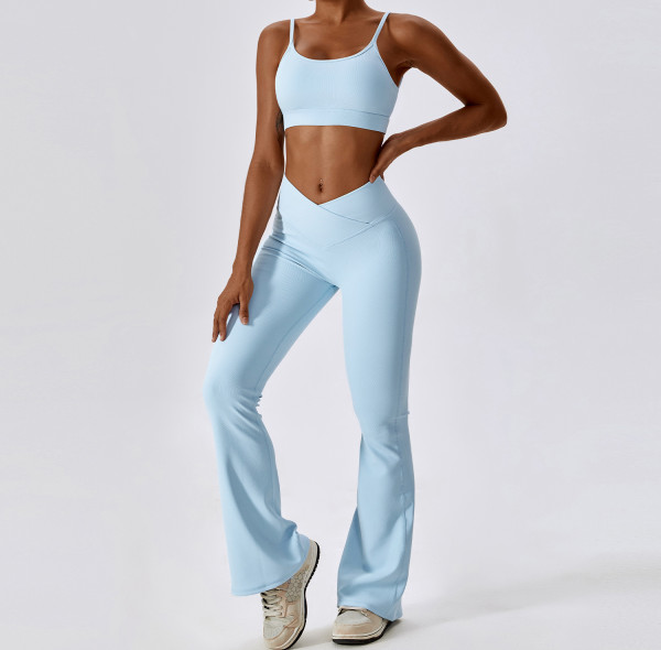 Custom Seamless Yoga Leggings | Custom Blank Fitness Yoga Sets and Leggings Running Sports Bra