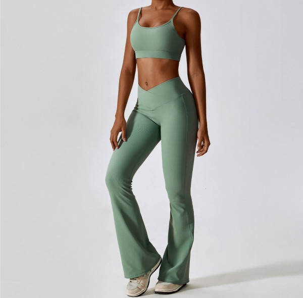 Custom Seamless Yoga Leggings | Custom Blank Fitness Yoga Sets and Leggings Running Sports Bra