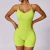 Custom fitness jumpsuit| Factory Wholesale Women's Back Seamless Yoga Hip Lifting Fitness Jumpsuit