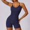 Custom fitness jumpsuit| Factory Wholesale Women's Back Seamless Yoga Hip Lifting Fitness Jumpsuit