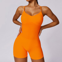 Custom fashion jumpsuits| New Arrivals Seamless One Piece Jumpsuit Custom Logo Yoga Gym Workout