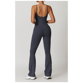 Custom Jumpsuits elegant| Women Girls Fashion Quick Dry Fitness Exercise Back Sexy Yoga Jumpsuit