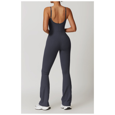 Custom Jumpsuits elegant| Women Girls Fashion Quick Dry Fitness Exercise Back Sexy Yoga Jumpsuit
