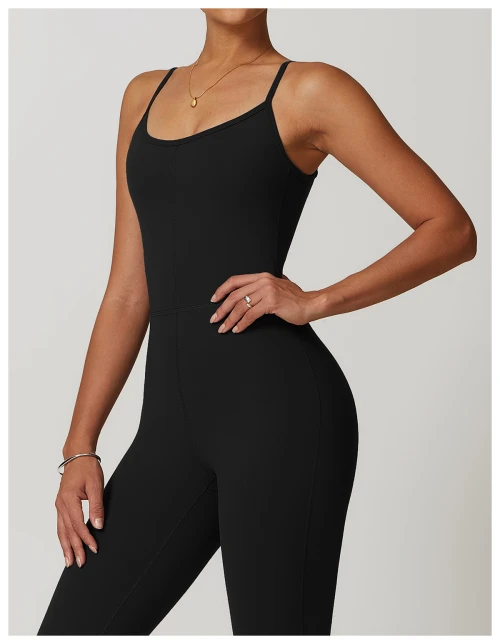 Custom Jumpsuits elegant| Women Girls Fashion Quick Dry Fitness Exercise Back Sexy Yoga Jumpsuit