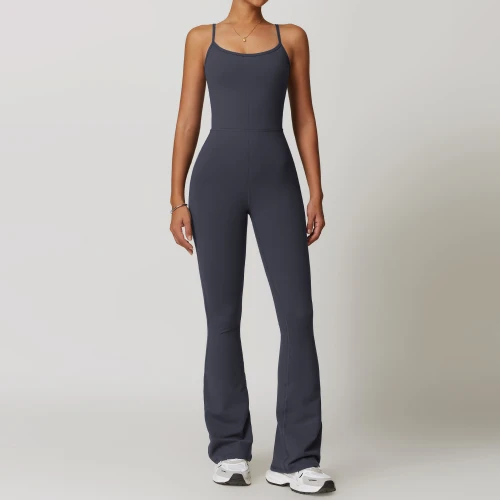 Custom Jumpsuits elegant| Women Girls Fashion Quick Dry Fitness Exercise Back Sexy Yoga Jumpsuit