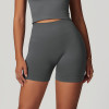 Custom high waist yoga shorts |High Quality  Nylon Spandex Yoga Shorts Custom Seamless Young Girls