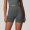 Custom high waist yoga shorts |High Quality  Nylon Spandex Yoga Shorts Custom Seamless Young Girls