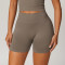 Custom high waist yoga shorts |High Quality  Nylon Spandex Yoga Shorts Custom Seamless Young Girls