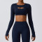 Custom Running Long Sleeve Top | High Quality Wholesale Custom Logo Yoga Women Long Sleeve