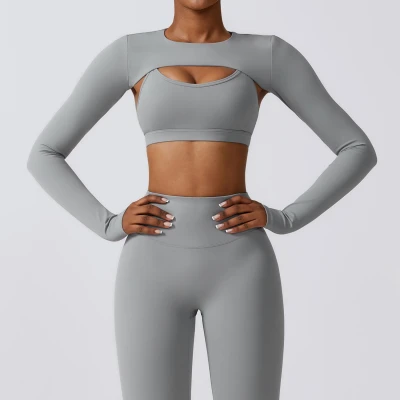 Custom Running Long Sleeve Top | High Quality Wholesale Custom Logo Yoga Women Long Sleeve