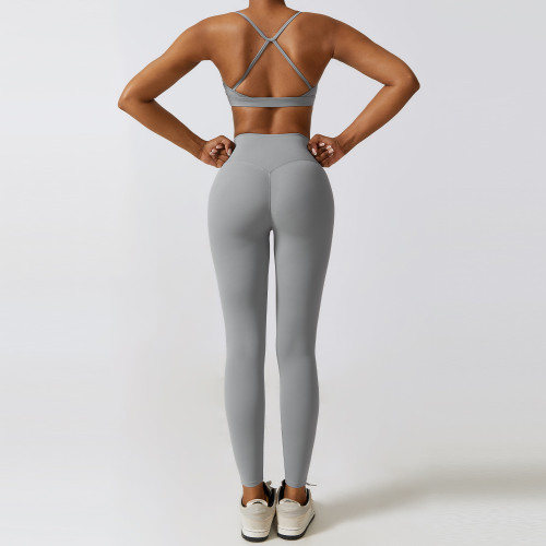 Custom legging yoga fitness | Wholesale Custom Logo Clothing Blank Women Tights Pants High Waist Yoga Leggings For Women