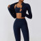 Custom yoga workout jacket|Factory Wholesale Custom Colors Nylon Spandex Women Winter Jacket