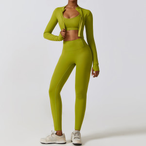 Custom yoga workout jacket|Factory Wholesale Custom Colors Nylon Spandex Women Winter Jacket